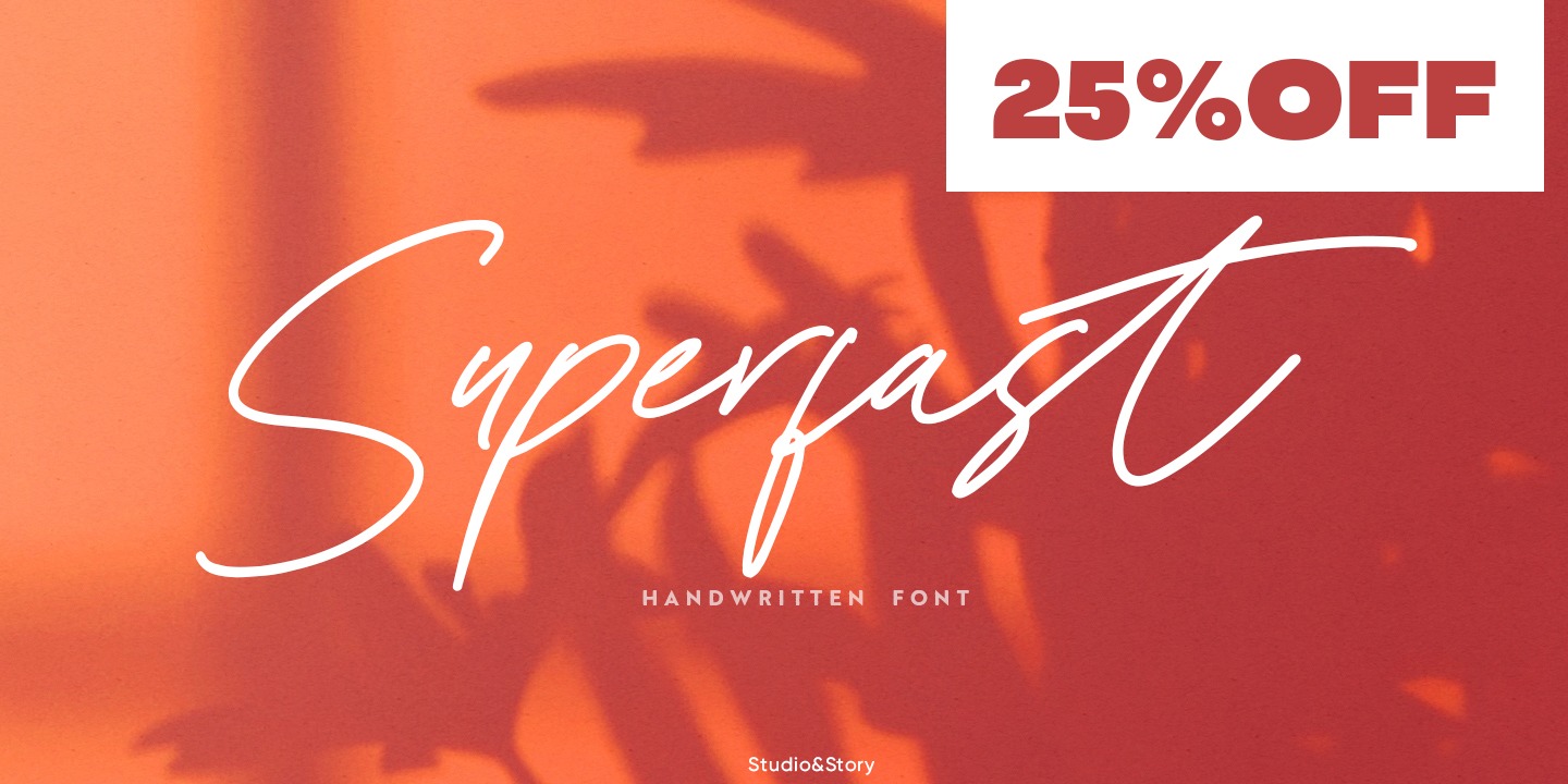 Superfast Regular Font preview